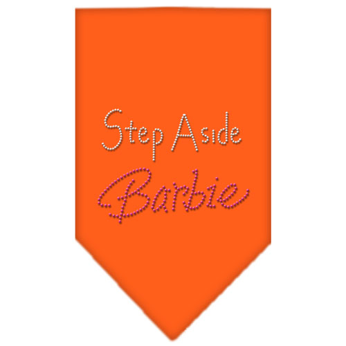 Step Aside Barbie Rhinestone Bandana Orange Large